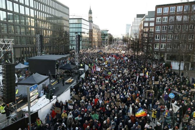 Protestos na Alemanha -  (crédito: AFP)