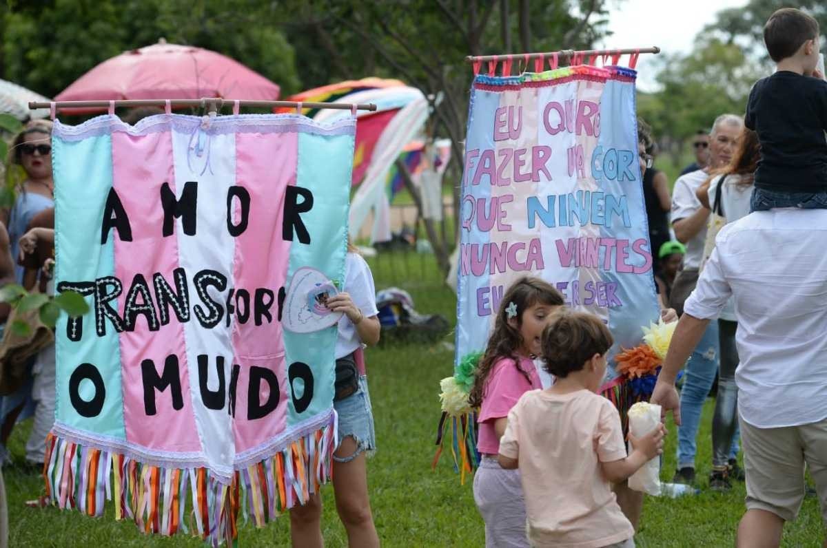 Primeira edição da Marsha Trans Brasil, neste domingo (28/1), na Esplanada dos Ministérios