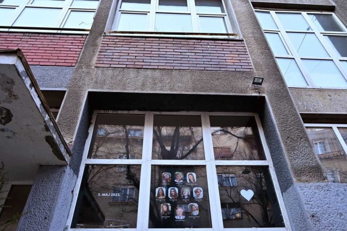 O suspeito do ataque a tiros na escola foi acusado formalmente nesta segunda-feira -  (crédito: Andrej ISAKOVIC / AFP)