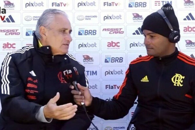 Tite exalta torcida do Flamengo - (crédito: Foto: Reprodução / FlaTV) Tite exalta torcida do Flamengo - (crédito: Foto: Reprodução / FlaTV)