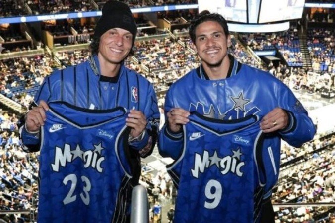 David Luiz e Pedro participaram do show do intervalo  -  (crédito: Foto: Instagram @davidluiz23)