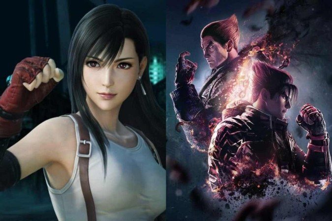 Tifa e Kazuma Kiryu foram pedidos como personagens convidados em Tekken 8 - (crédito: Reprodução/Square Enix/Bandai Namco) Tifa e Kazuma Kiryu foram pedidos como personagens convidados em Tekken 8 - (crédito: Reprodução/Square Enix/Bandai Namco)