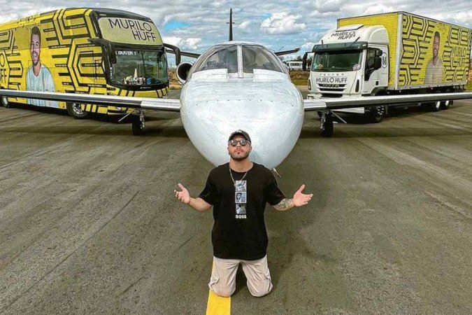 Avião de murilo Huff se envolve em acidente em aeroporto - (crédito: Reprodução Instagram) Avião de murilo Huff se envolve em acidente em aeroporto - (crédito: Reprodução Instagram)