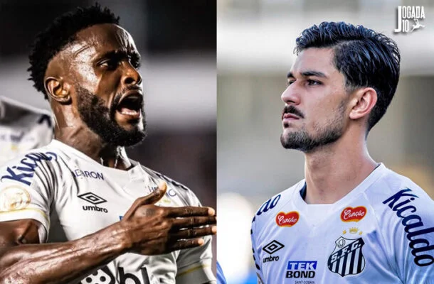 Mendoza e João Basso estão de saída do Santos -  (crédito: Foto: Divulgação / Santos)