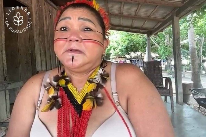 Katia Silene Tonkyre é a primeira mulher cacique de sua aldeia no Pará -  (crédito: Divulgação/IICA)