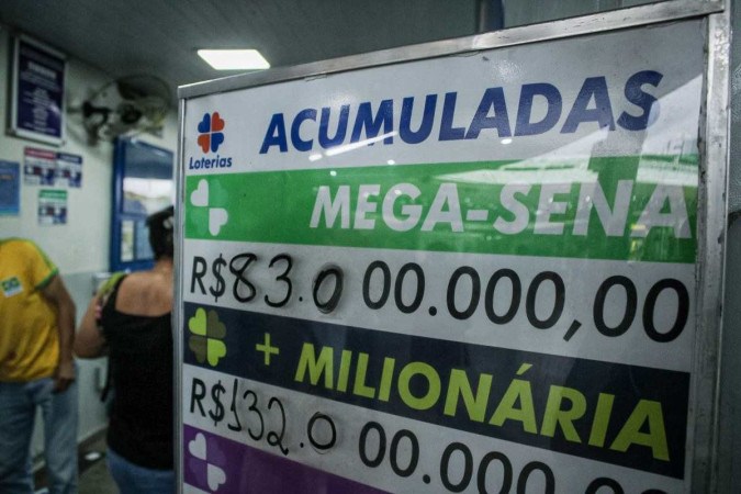  31/01/2024 Crédito: Kayo Magalhães/CB. Premio da mega Sena acumulou e vai para R$ 83 milhões.  -  (crédito:  Kayo Magalhães/CB)