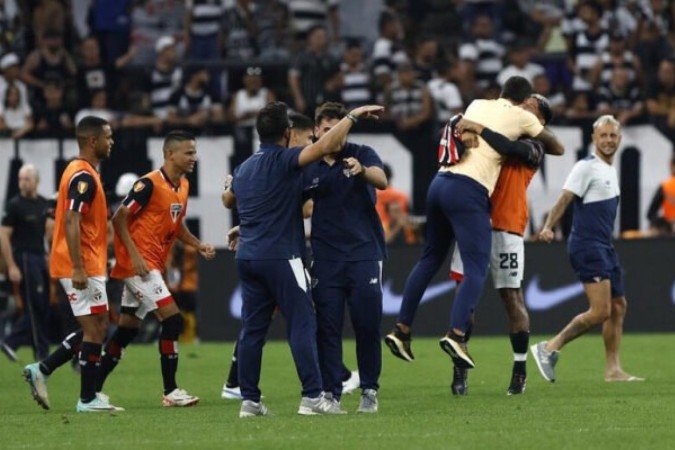 Carpini consegue derrubar tabu na Neo Química Arena -  (crédito: Foto: Rubens Chiri/Saopaulofc)