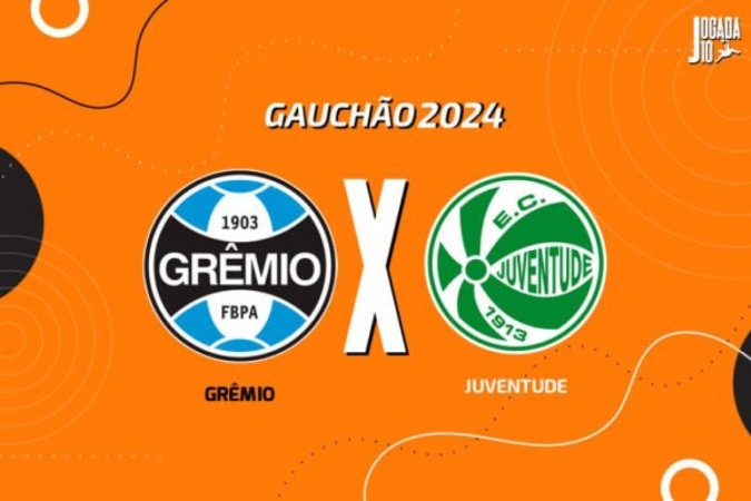 Grêmio x Juventude -  (crédito: Foto: Arte Jogada10)