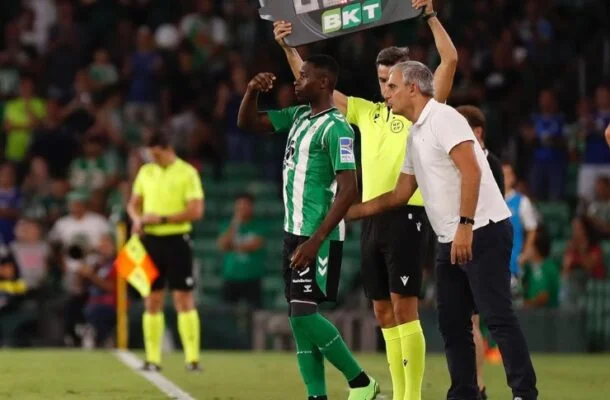 Luiz Henrique em suas últimas horas no Betis  -  (crédito: Foto: Divulgação/Real Betis)