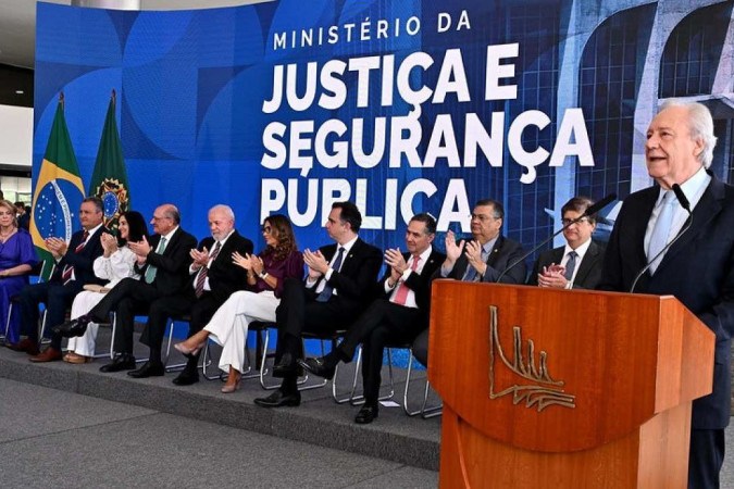 Posse do Ministro da Justiça e Segurança Pública, Ricardo Lewandowski -  (crédito: Isaac Amorim/MJSP)