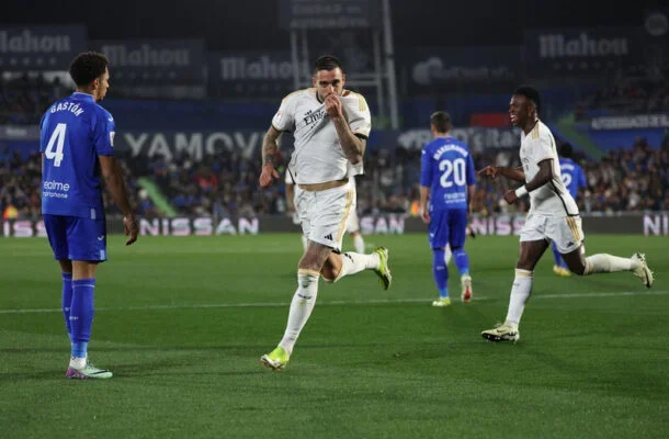 Vini Jr ou em branco na vitória do Real Madrid sobre o Getafe em LaLiga - Foto: Pierre-Philippe Marcou/AFP via Getty Images - (crédito: Foto: Pierre-Philippe Marcou/AFP via Getty Images) Vini Jr ou em branco na vitória do Real Madrid sobre o Getafe em LaLiga - Foto: Pierre-Philippe Marcou/AFP via Getty Images - (crédito: Foto: Pierre-Philippe Marcou/AFP via Getty Images)