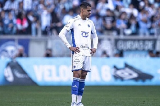 Lucas Oliveira durante treino pelo Cruzeiro -  (crédito: Foto: Gustavo Aleixo/Cruzeiro)