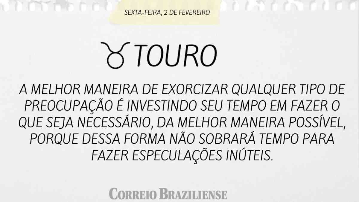 TOURO  | 2 DE FEVEREIRO