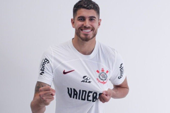 Pedro Raul com a camisa do Corinthians - (crédito: Foto: Rodrigo Coca/Agência Corinthians) Pedro Raul com a camisa do Corinthians - (crédito: Foto: Rodrigo Coca/Agência Corinthians)