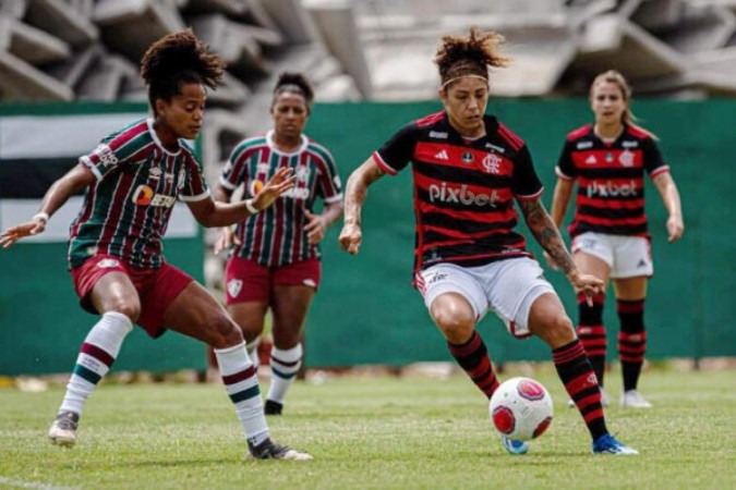 Cristiane marcou logo em seu primeiro jogo com a camisa do Flamengo  -  (crédito: - Foto: Divulgação/Fluminense)