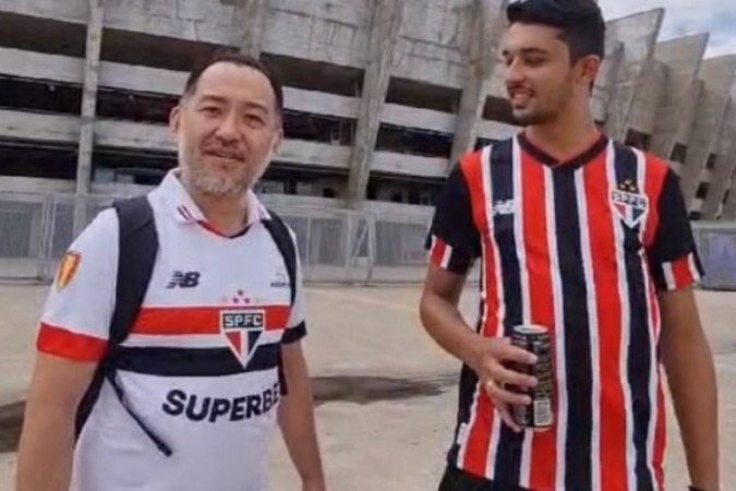 Torcedores do São Paulo começam a chegar para a final da Supercopa - (crédito: Foto: Reprodução) Torcedores do São Paulo começam a chegar para a final da Supercopa - (crédito: Foto: Reprodução)