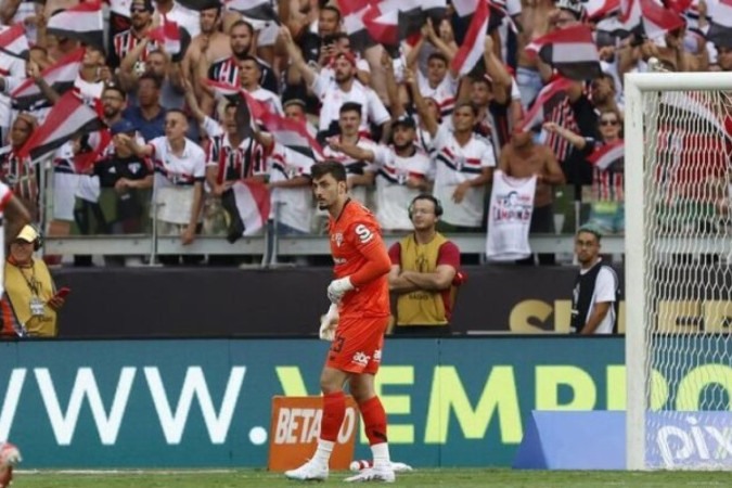 Rafael foi decisivo para mais uma conquista do São Paulo, a Supercopa -  (crédito: Foto: Rubens Chiri / São Paulo FC)