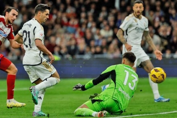 Brahim Díaz tem excelente aproveitado pelo Real Madrid na atual temporada -  (crédito:  AFP via Getty Images)