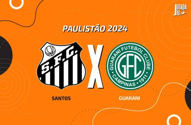  Santos x Guarani -  (crédito: Foto:  Arte Jogada10)
