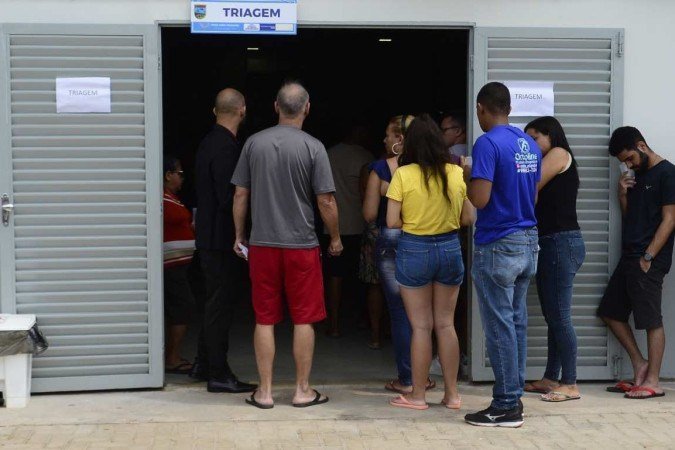  05/02/2024 Crédito: Marcelo Ferreira/CB/D.A Press. Brasil. Brasília - DF - Dengue. Hospital de campanha da aeronautica em Ceilândia