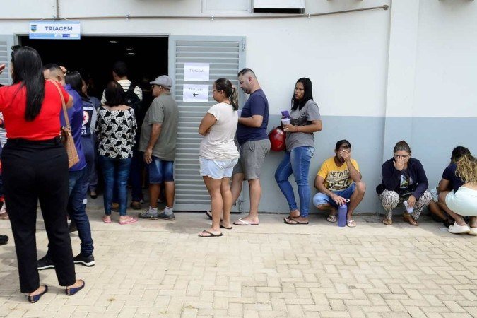  05/02/2024 Crédito: Marcelo Ferreira/CB/D.A Press. Brasil. Brasília - DF - Dengue. Hospital de campanha da aeronautica em Ceilândia