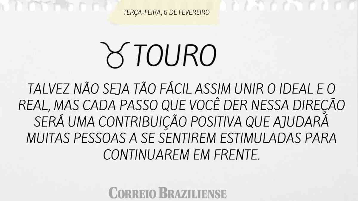 TOURO | 6 DE FEVEREIRO