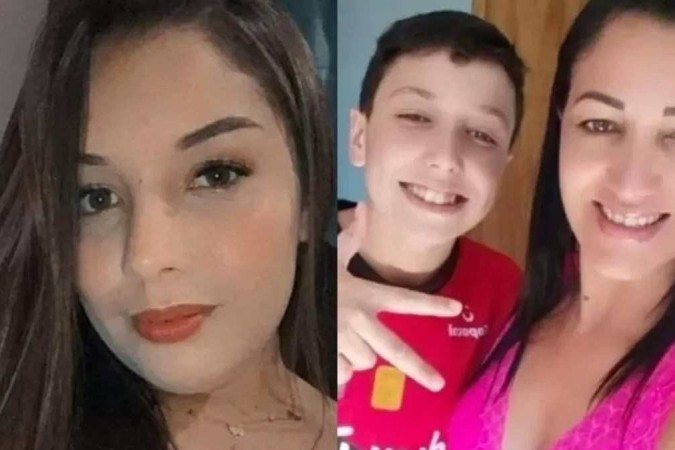 As vítimas foram identificadas como Roseli da Silva Santos, de 41 anos, e os dois filhos dela Emily Raiane de Lara, de 23 anos, que estava grávida, e Agner Cauã Coutinho dos Santos, de 17 anos -  (crédito: Reprodução/Redes sociais)
