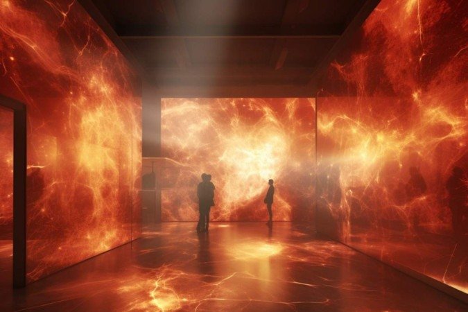 LUZ ÆTERNA— Ensaio sobre o Sol, no CCBB. Projeto da obra Gênesis, 2024 AYA