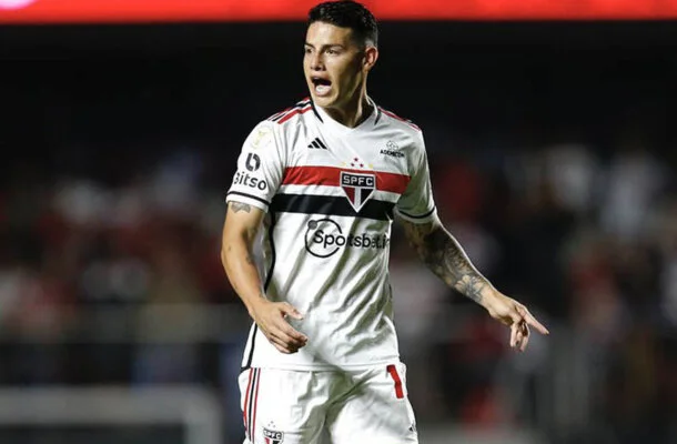 James Rodríguez não joga mais pelo São Paulo  -  (crédito: Divulgação/São Paulo FC)