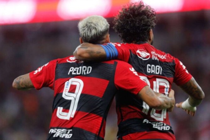 Tite analisa disputa entre atacantes no Flamengo -  (crédito: Foto: Gilvan de Souza / CRF)
