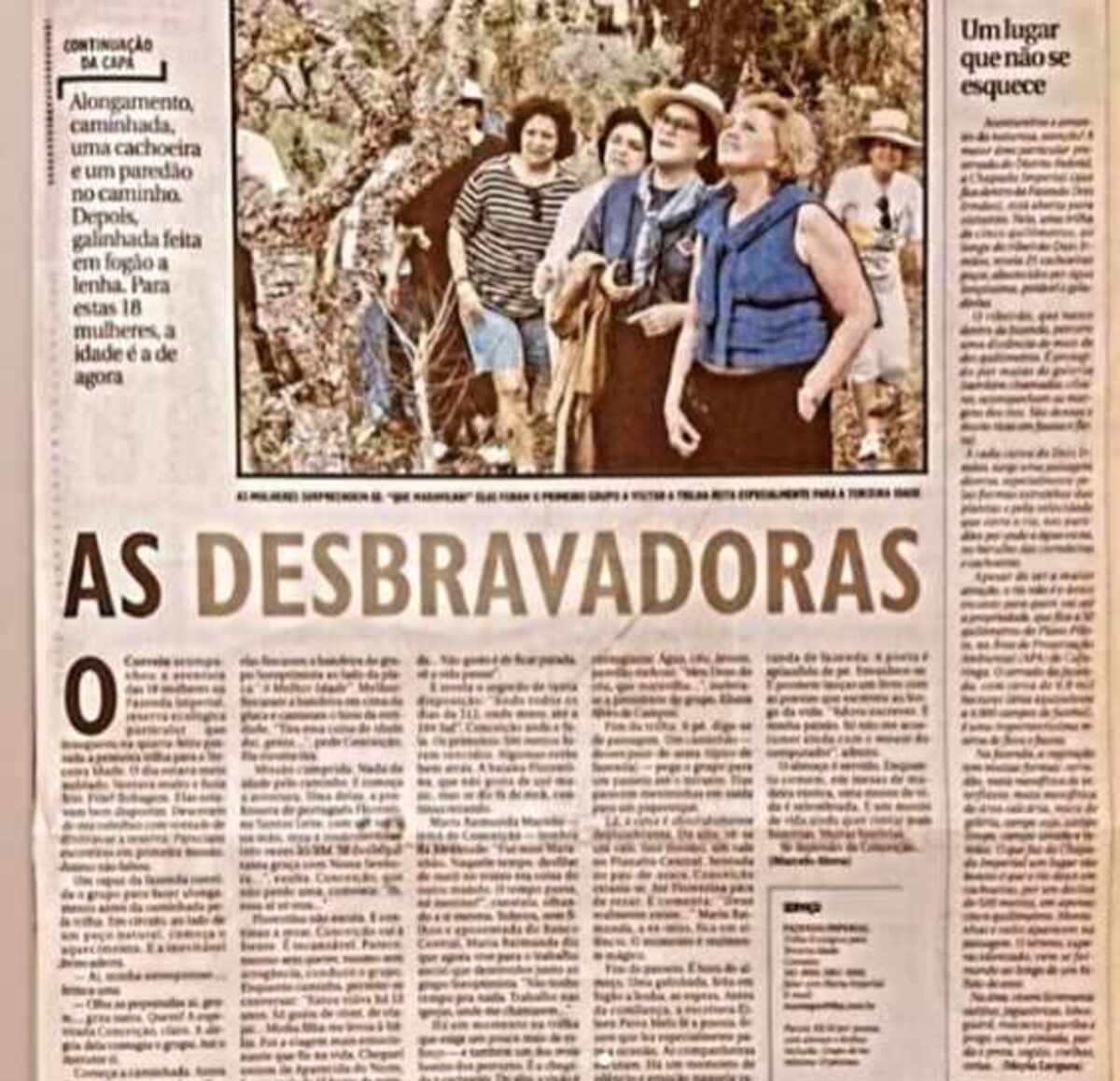 Reportagem do Correio no ano 2000 com Raimundinha