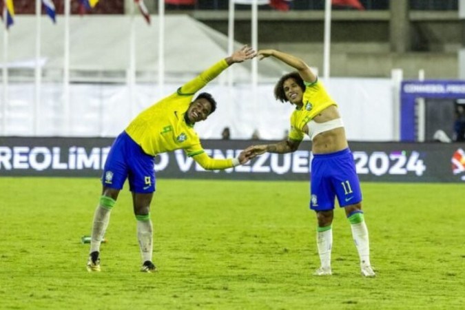 Guilherme Biro entrou no segundo tempo e fez o gol da vitória brasileira sobre a Venezuela -  (crédito: Joilson Marconne/CBF)