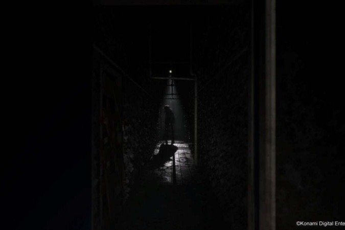 A criatura que persegue Anita pelo prédio Villa.