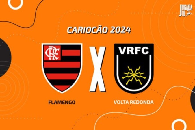 Flamengo x Volta Redonda -  (crédito: Foto: Arte Jogada10)