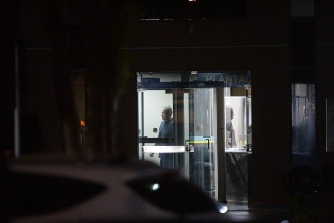 Valdemar Costa Neto na sede da PF