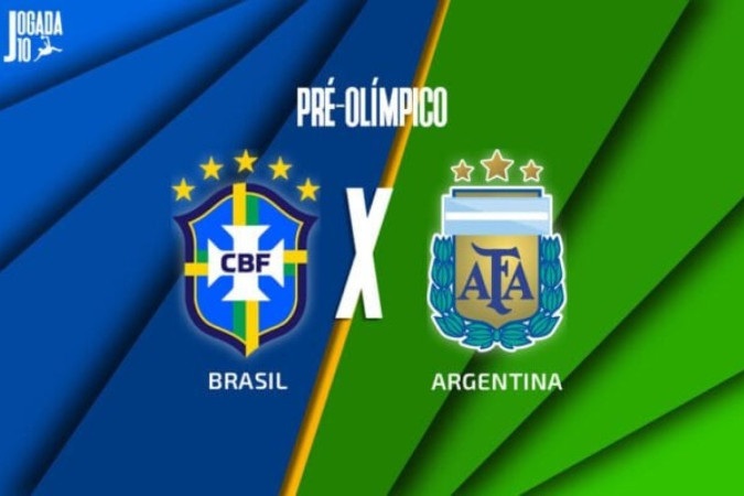 Brasil x Argentina (Pré-Olímpico) -  (crédito: Foto: Arte Jogada10)