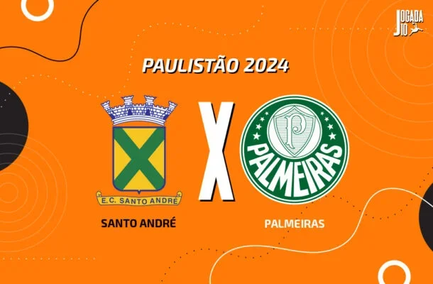 Santo André x Palmeiras - (crédito: Foto: Arte Jogada10) Santo André x Palmeiras - (crédito: Foto: Arte Jogada10)