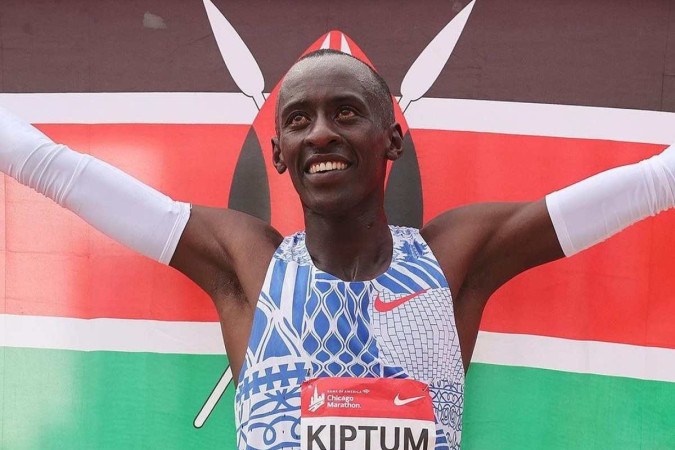 Kelvin Kiptum, do Quênia, morreu neste domingo (12/2), aos 24 anos  -  (crédito: Rprodução/ Instagram/ kelvinkiptumcheruiyot)