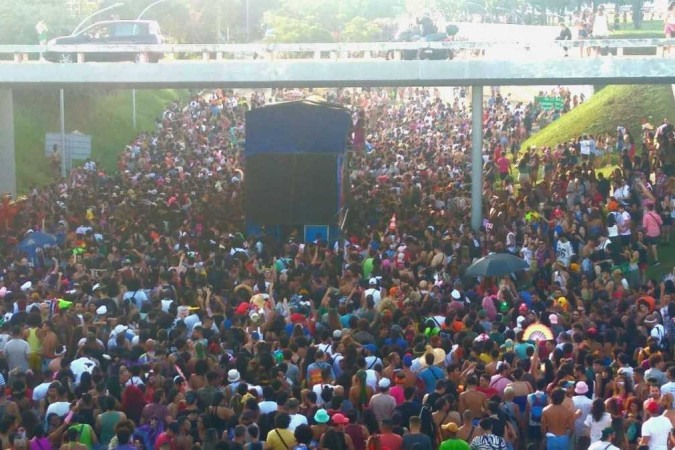 O Bloco do Amor, que existe desde 2016, já tornou-se um dos mais esperados do carnaval brasilienses.  -  (crédito: Pedro Marra/CB/D.A Press)