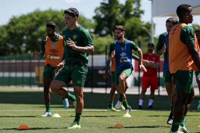 Treino do Fluminense desta segunda-feira (12) - (crédito: Jogada10) Treino do Fluminense desta segunda-feira (12) - (crédito: Jogada10)
