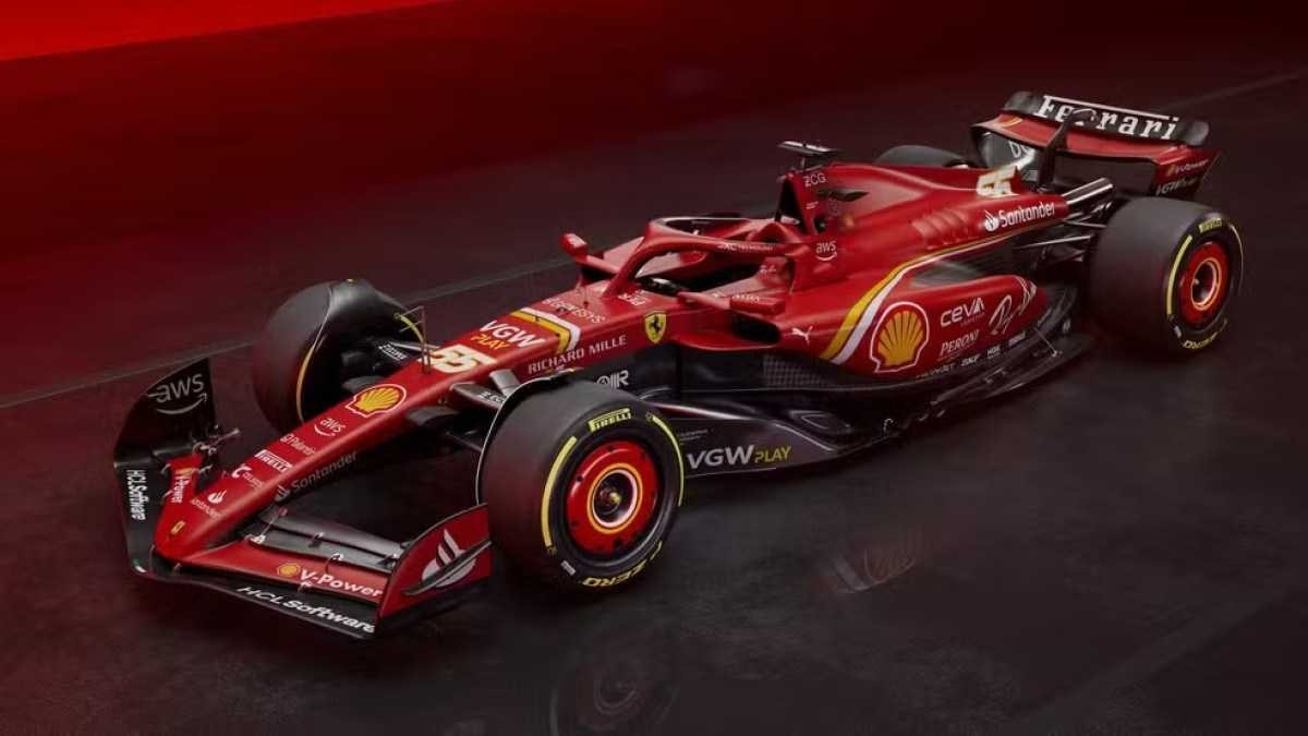 Ferrari apresenta modelo para a temporada 2024 da Fórmula 1