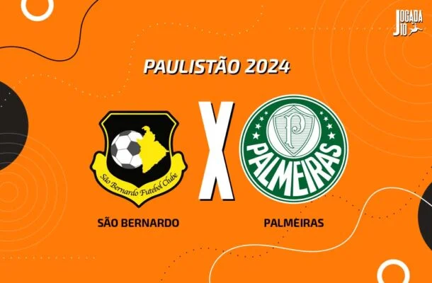 São Bernardo x Palmeiras -  (crédito: Foto: Arte Jogada10)