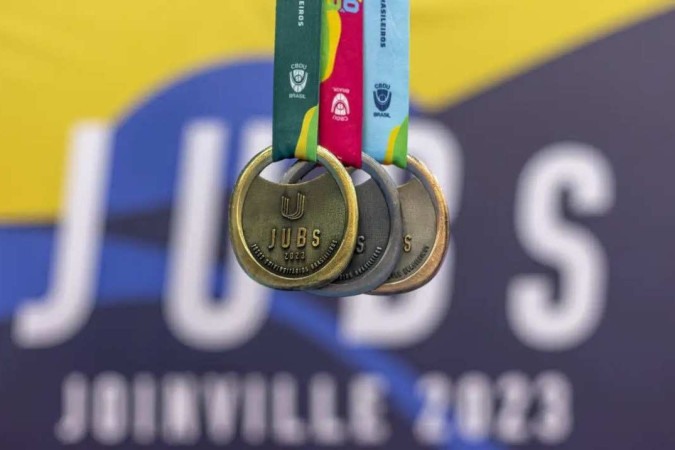 Medalhas dos Jogos Universitários Brasileiros de Joinville (SC) -  (crédito: Célio Júnior/CBDU)