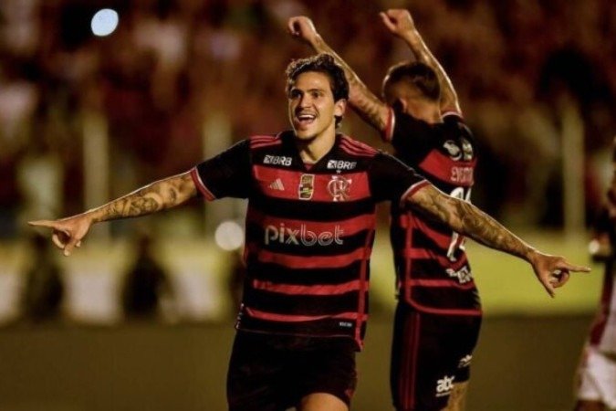 Pedro garantiu a vitória do Flamengo - (crédito: Foto: Marcelo Cortes / CRF) Pedro garantiu a vitória do Flamengo - (crédito: Foto: Marcelo Cortes / CRF)