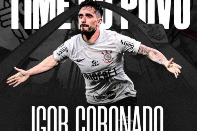 Coronado assina contrato válido por três anos -  (crédito: Foto: Divulgação/Corinthians)