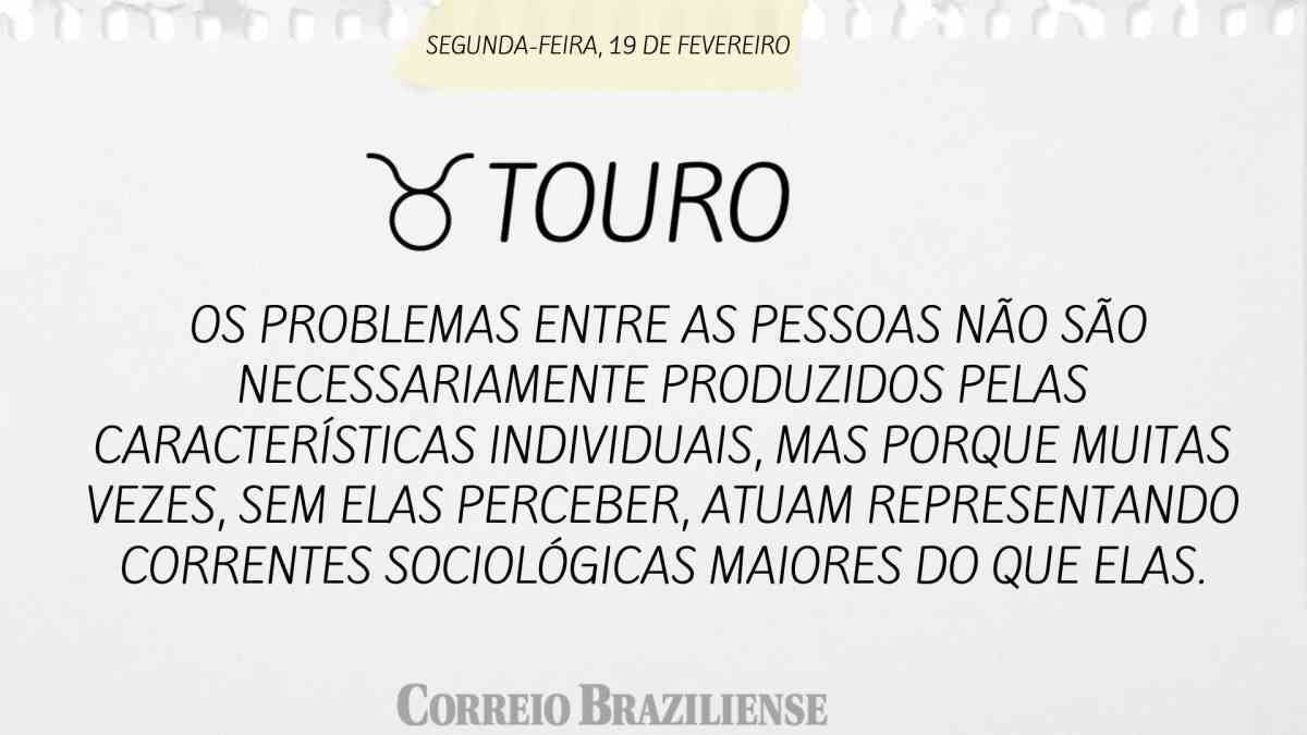 TOURO  | 19 DE FEVEREIRO