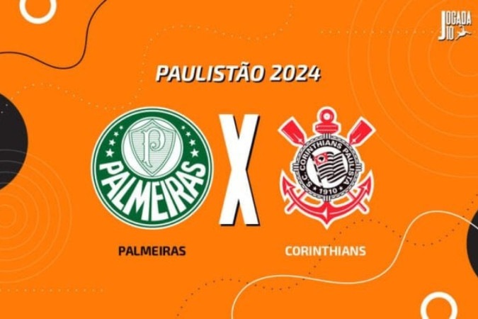 Palmeiras x Corinthians -  (crédito: Foto: Arte Jogada10)