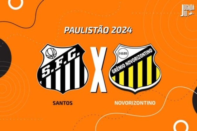  Santos x Novorizontino -  (crédito: Foto: Arte Jogada10)