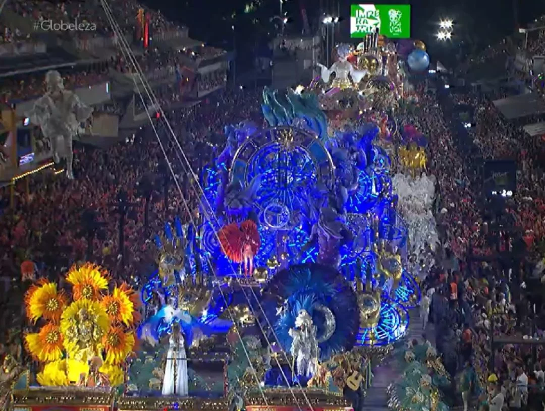 Os desfiles do Carnaval do Rio de Janeiro chegaram ao fim e uma das escolas de maior destaque este ano sem dúvidas foi a Imperatriz Leopoldinense. -  (crédito: reprodução tv globo)