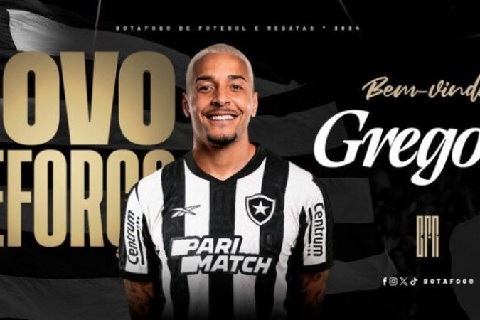 Gregore é, enfim, anunciado pelo Botafogo -  (crédito: Foto: Divulgação / Botafogo)